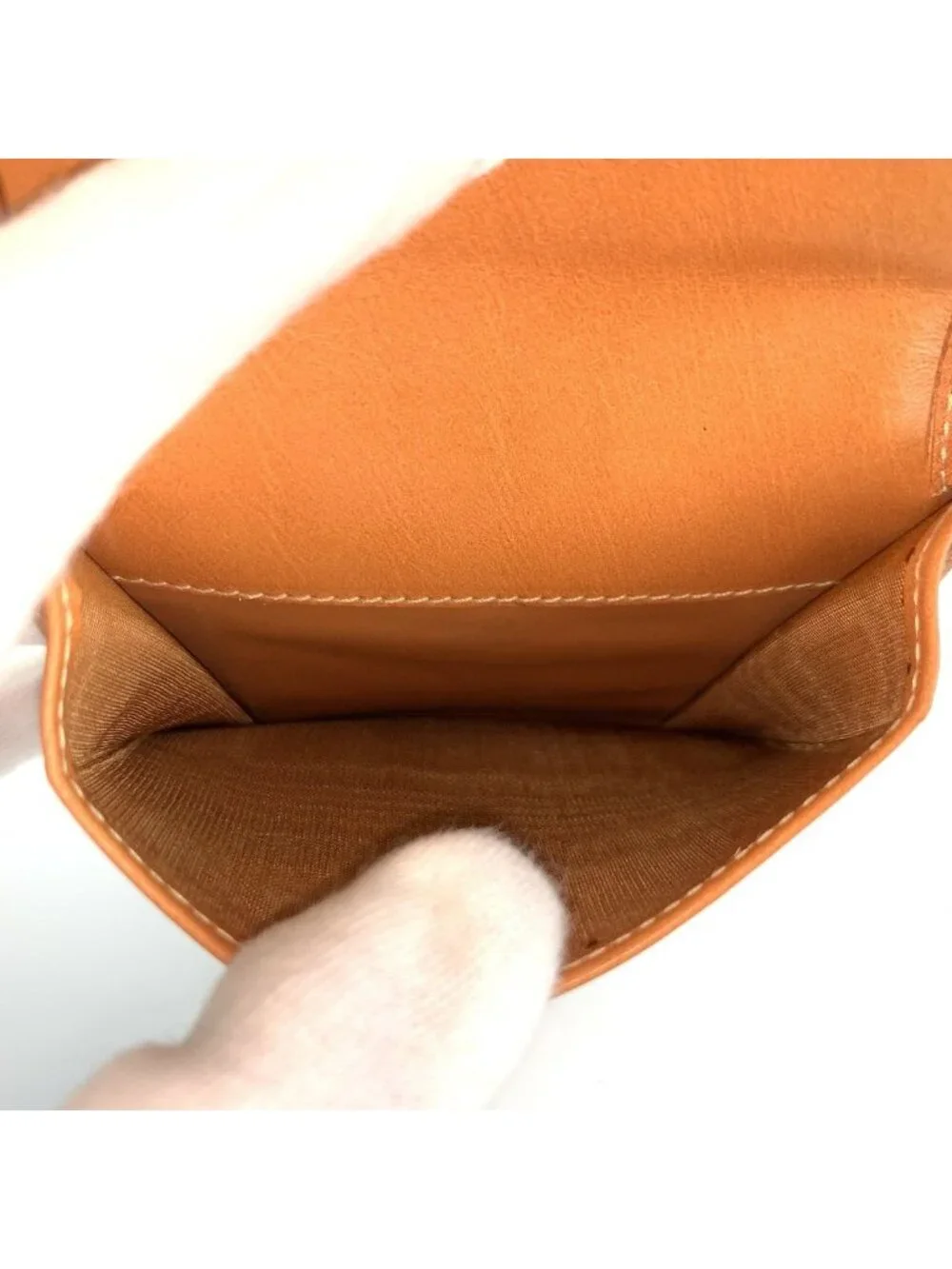 Celine Vintage Mcadam Brown Leather M 98 2 Folding Wallet